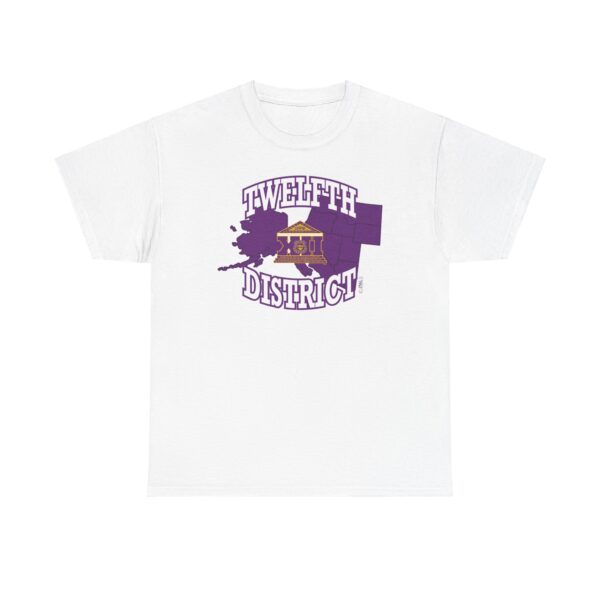 Bold 12th of Omega Psi Phi - Unisex Heavy Cotton Tee - Image 2