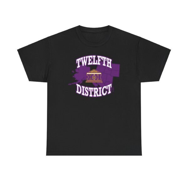 Bold 12th of Omega Psi Phi - Unisex Heavy Cotton Tee - Image 4
