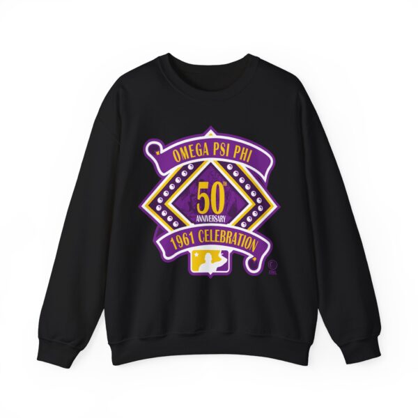 50 Years of Omega Psi Phi - Unisex Heavy Blend™ Crewneck Sweatshirt - Image 4
