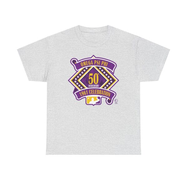 50 Years of Omega Psi Phi - Unisex Heavy Cotton Tee - Image 6