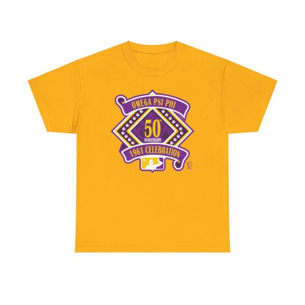 50 Years of Omega Psi Phi - Unisex Heavy Cotton Tee - Image 7