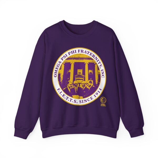 The Foundation of Omega Psi Phi - Unisex Heavy Blend™ Crewneck Sweatshirt - Image 3