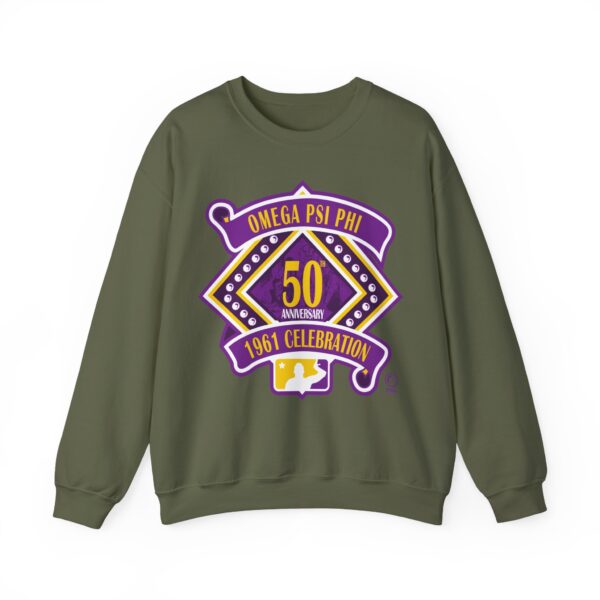 50 Years of Omega Psi Phi - Unisex Heavy Blend™ Crewneck Sweatshirt - Image 5