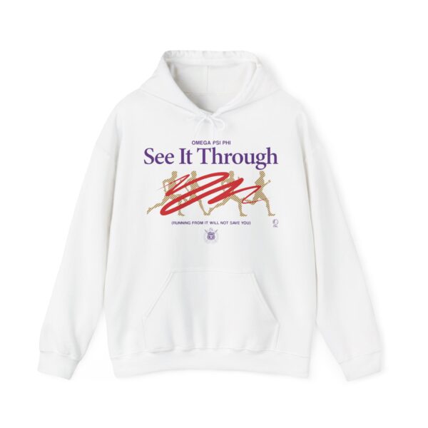 See It Through to Omega Psi Phi - Unisex Heavy Blend™ Hooded Sweatshirt - Image 2
