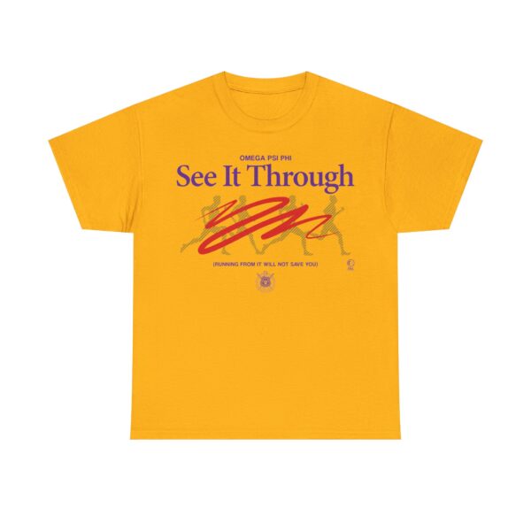 See It Through to Omega Psi Phi - Unisex Heavy Cotton Tee - Image 4