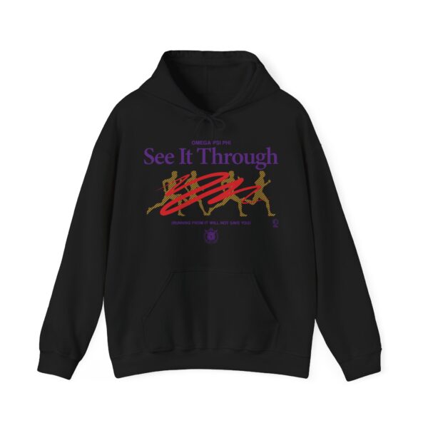 See It Through to Omega Psi Phi - Unisex Heavy Blend™ Hooded Sweatshirt - Image 3