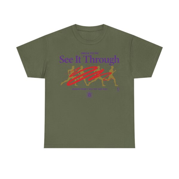 See It Through to Omega Psi Phi - Unisex Heavy Cotton Tee - Image 5